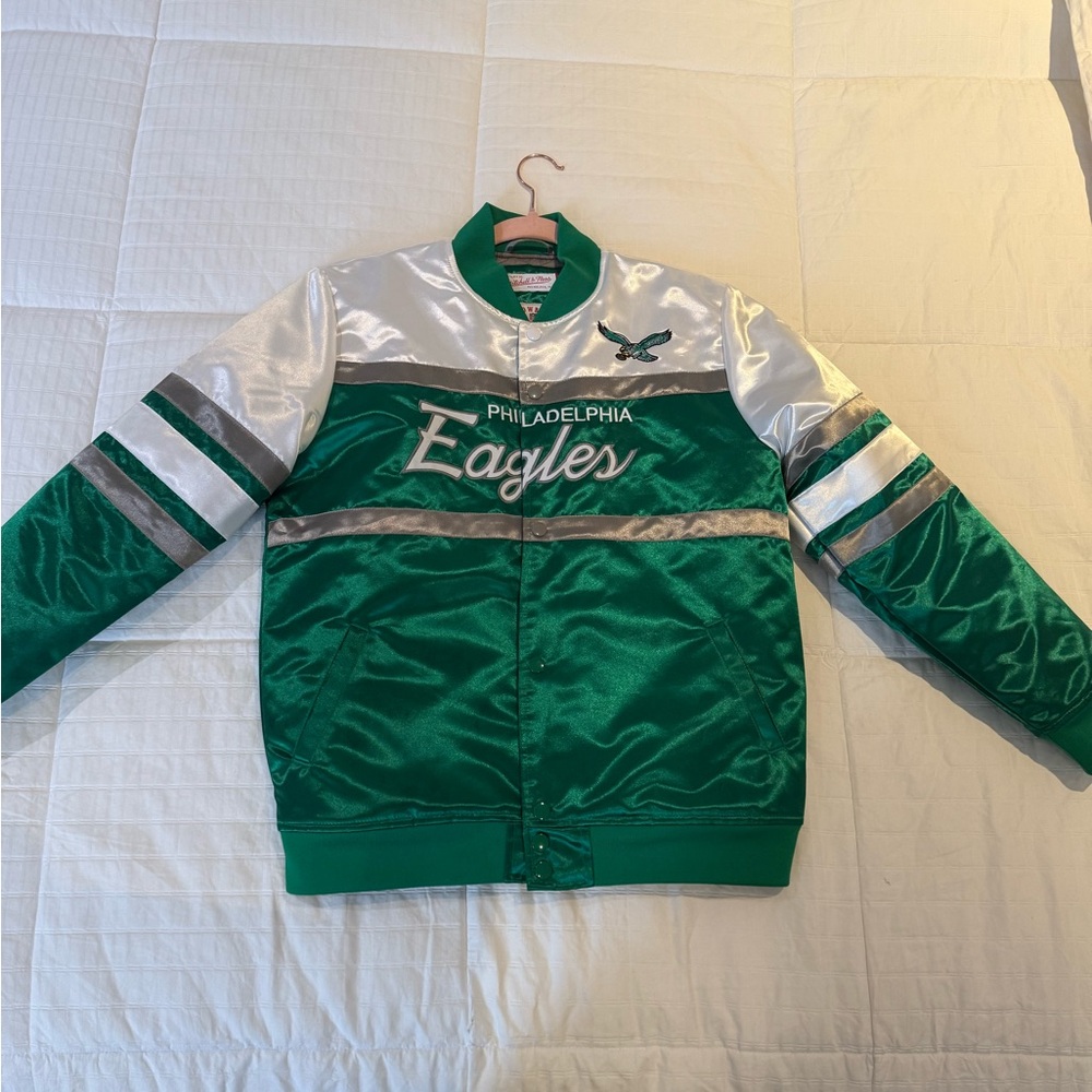 Mitchell & Ness Eagles Bomber Jacket - image 4
